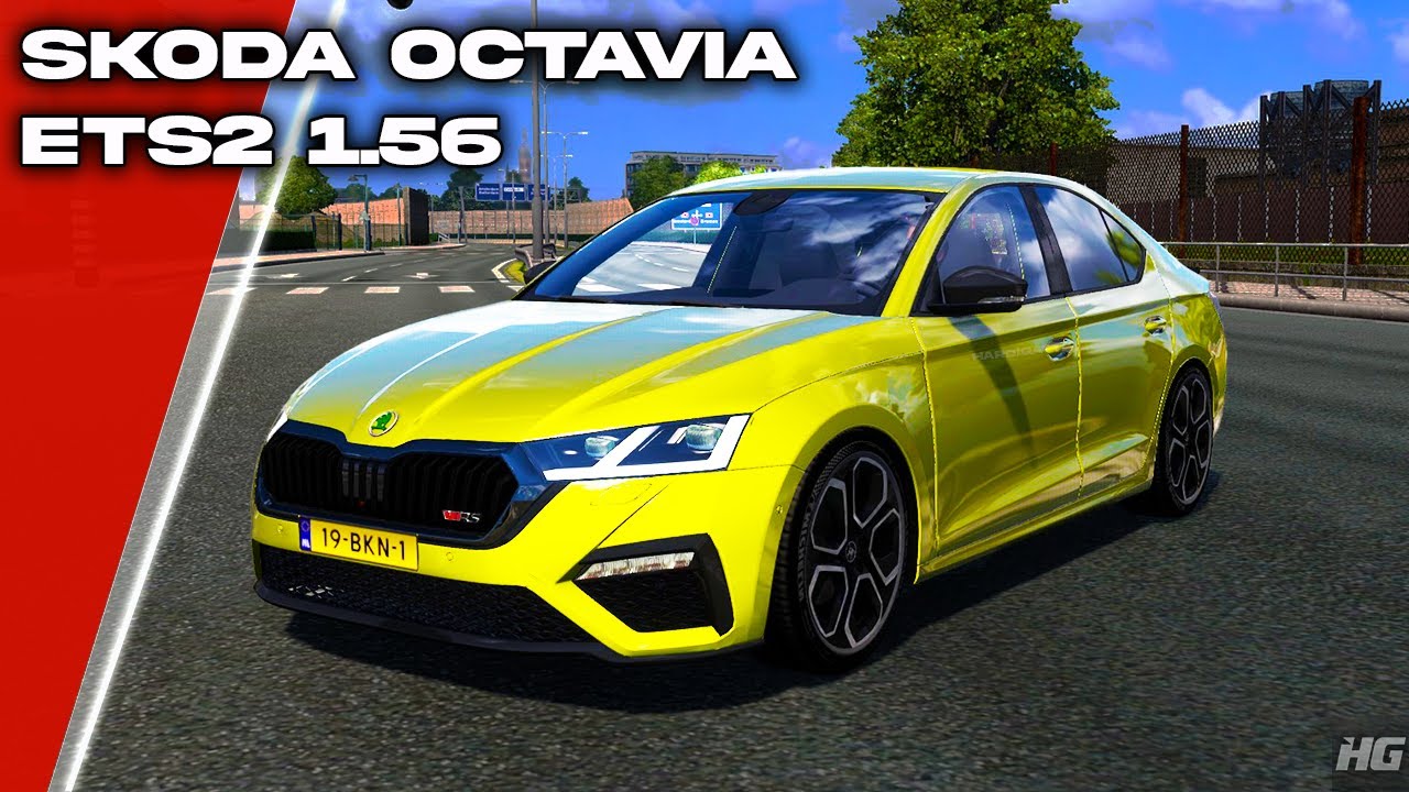 Skoda Octavia 2022 (ETS2 1.56x)  Euro Truck Simulator 2  Car Mod