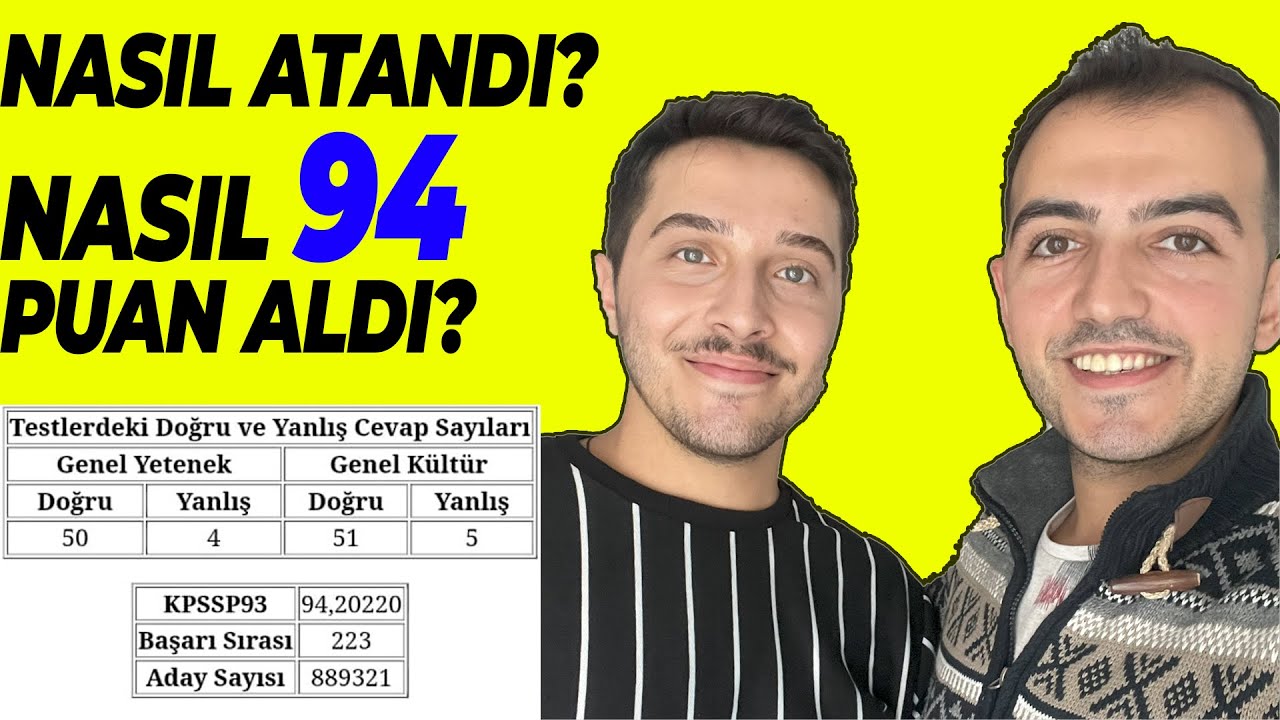 NASIL ATANDI? 🥳 KPSS Süreci | Nasıl 94 Puan Aldı? En İyi Kaynaklar? Hangi Hocaları İzledi?