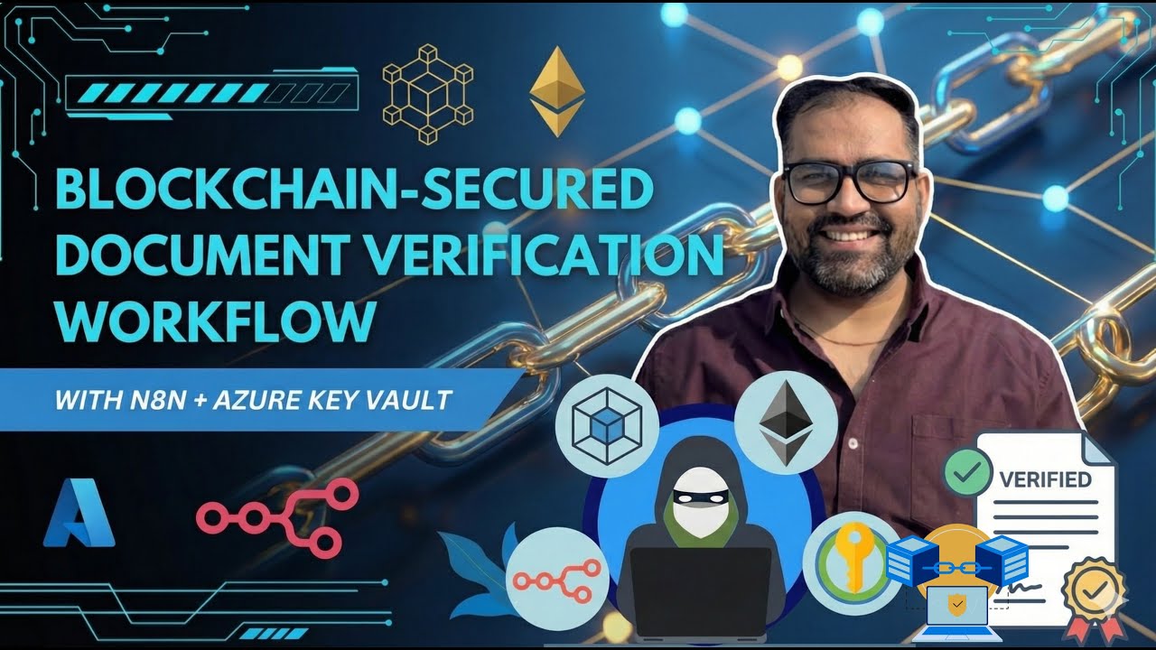 🔐 Stop Document Fraud in Seconds | Blockchain-Secured Verification with n8n + Azure