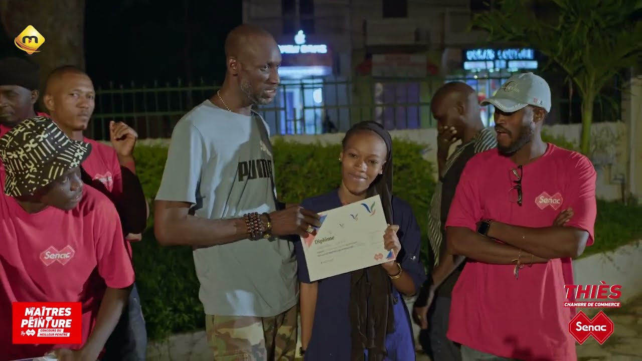 Les maîtres peintres avec Senac Peinture Sénégal avec Sanex et Ngagne - Thiès