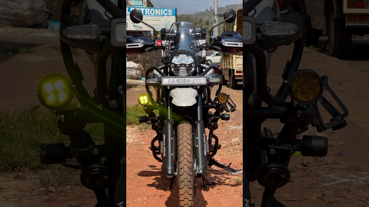 Touring setup done on Himalayan 450 ,topbox,Hjg foglamps,Crashguard,Handgaurd 