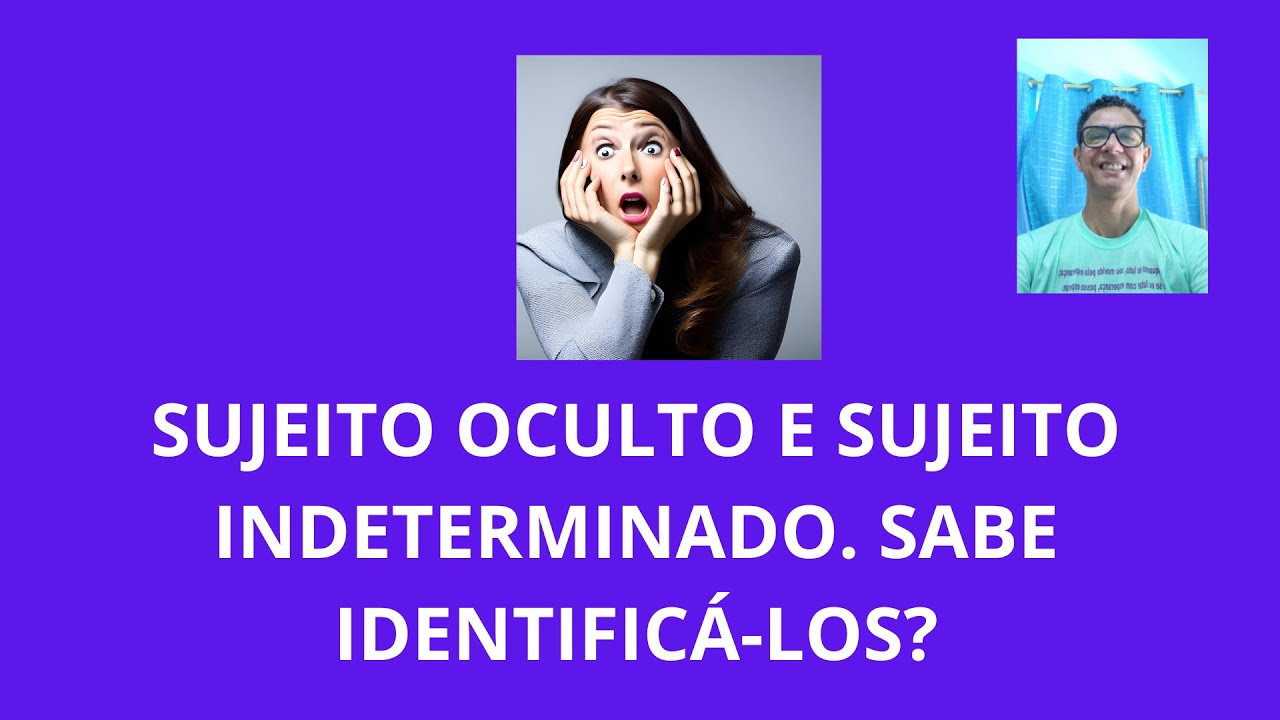 SUJEITO OCULTO E INDETERMINADO. SABE IDENTIFICÁ-LOS NAS ORAÇÕES?#línguaportuguesa #linguaportuguesa
