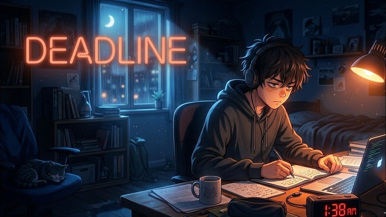 DEADLINE. 1:38 AM Study Mode 📚 | Deep Focus Lofi (30 Min)