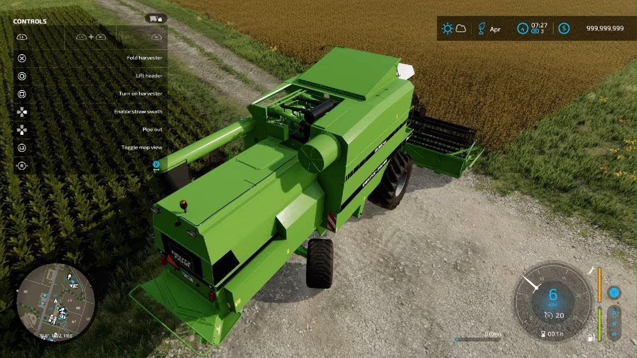 Harvest soybean and plant grass
