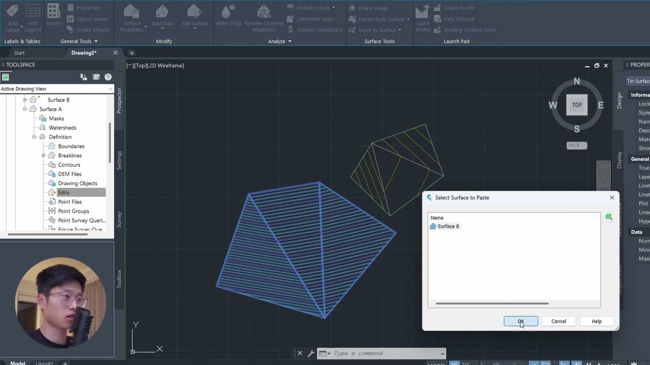 How To Merge Surfaces In Civil 3D | Introduction To Civil 3D