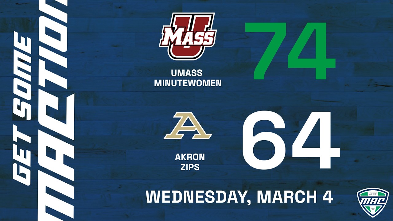 WBB Condensed Game: UMass 74, Akron 64