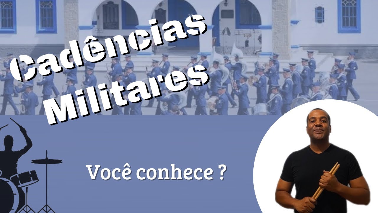 Cad&ecirc;ncias Militares - Seja Um Baterista Militar - @auladebateriacomvitorgomes