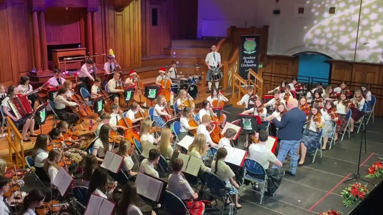 Highland Cathedral  - WOW!! - What a Finale!!   Ayrshire Fiddle Orchestra