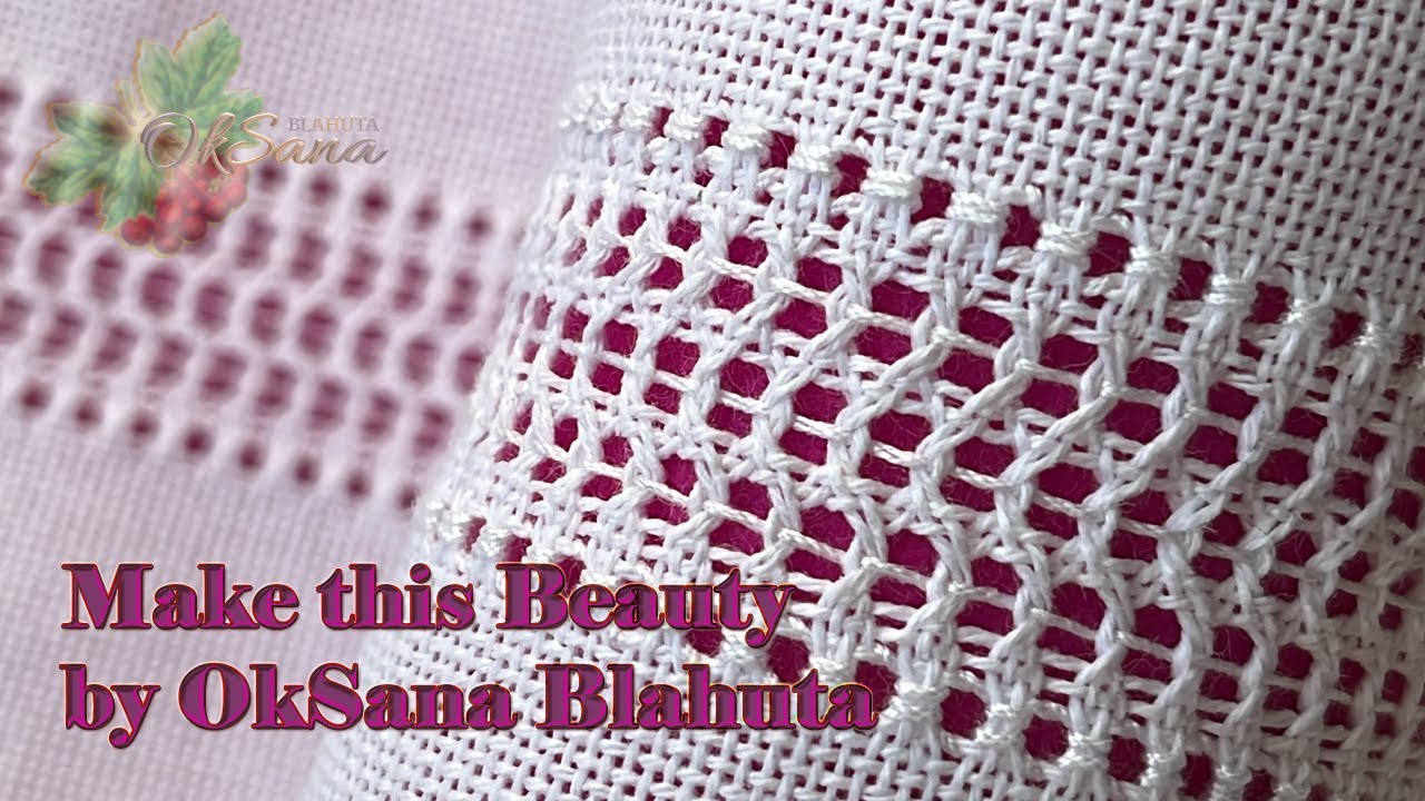 Прості МЕРЕЖКИ Виконання бордюра | Simple LACE Embroidery Border