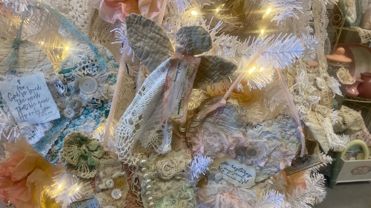 How to make Shabby Chic Ornaments from cutters Quilts