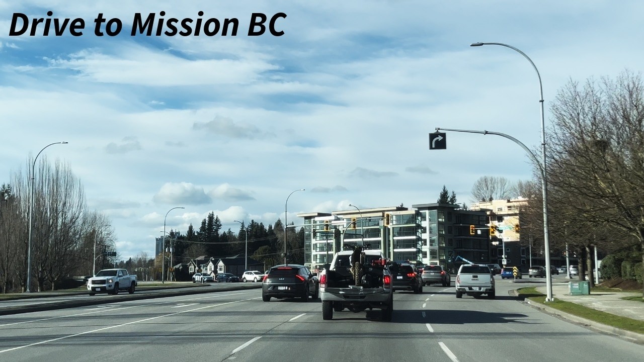 Sunny drive from Chilliwack to Mission BC