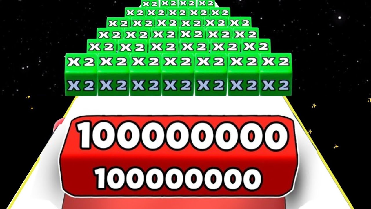 JELLY RUN 2048 cubes runner 🆚 merge watermelon run 2048 ball gameplay part 28