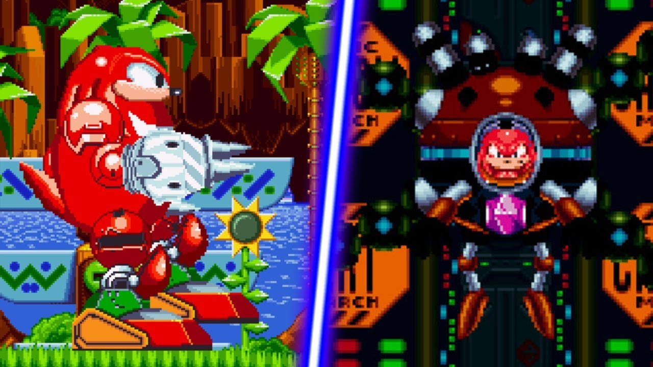 Sonic Mania Plus - Classic Knuckles Over Eggman Mod