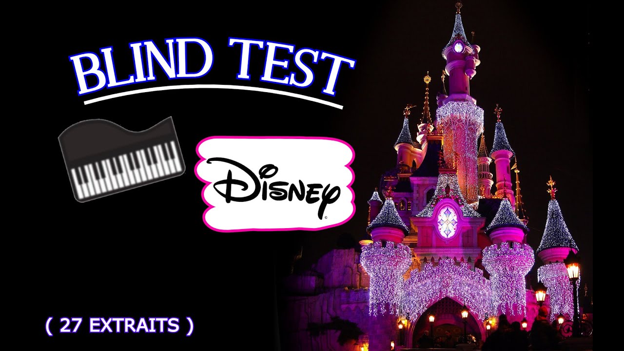 BLIND TEST DISNEY au PIANO ( 27 titres )