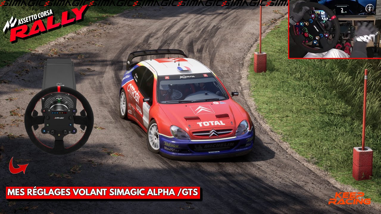 MES RÉGLAGES VOLANT SIMAGIC ALPHA ASSETTO CORSA RALLY