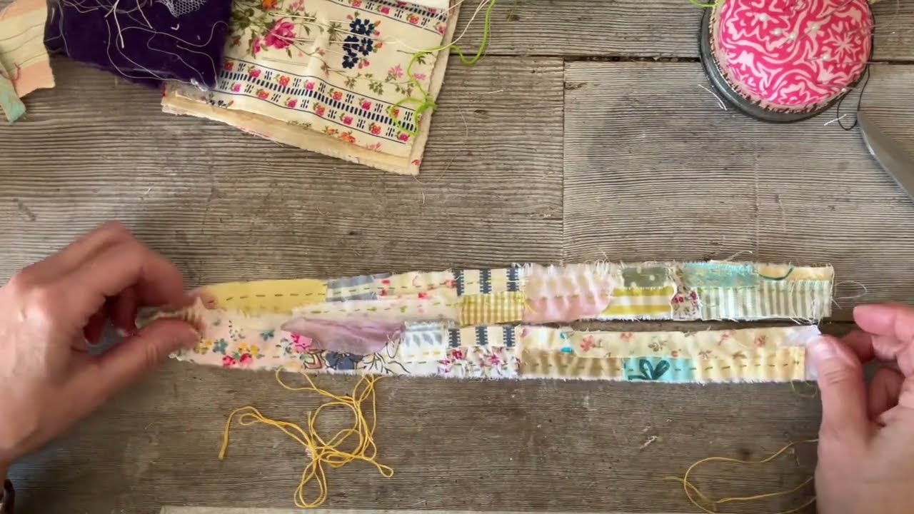 Часть 2. Медитационный свиток «Весенняя медленная вышивка» 