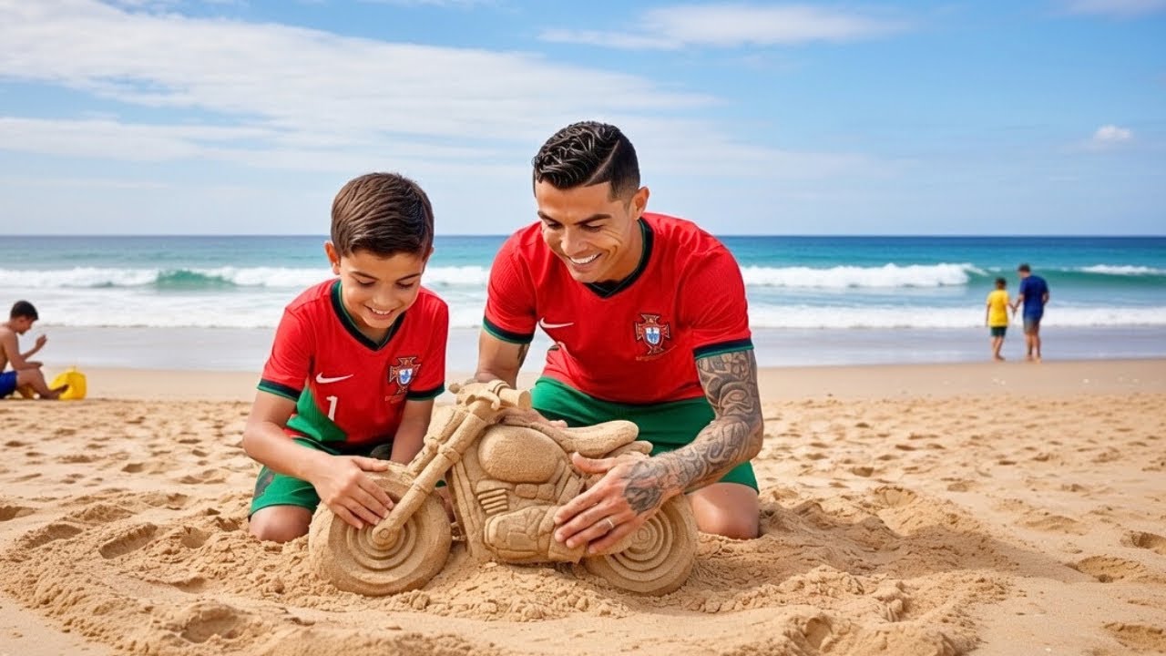 Ronaldo's Watermelon Car for His Son... STOLEN by Messi?🏎️😱