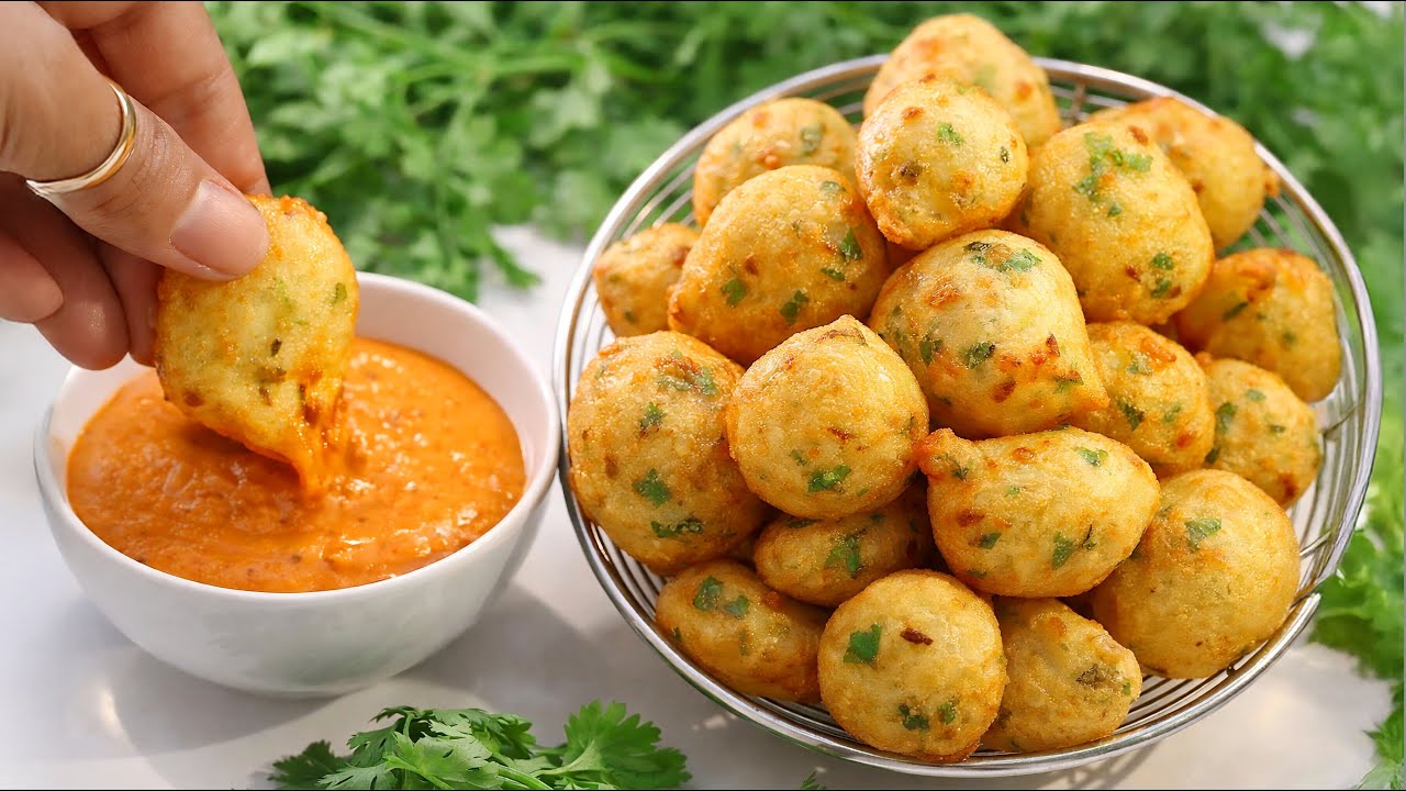 १० मिनट में कच्चे चावल के कुरकुरे पकोड़े (कम तेल वाला तरीका भी देखें) | Instant Rice Pakoda