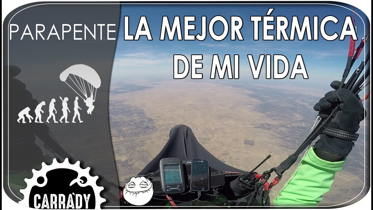 La mejor térmica de mi vida. Vuelo en parapente desde Montánchez