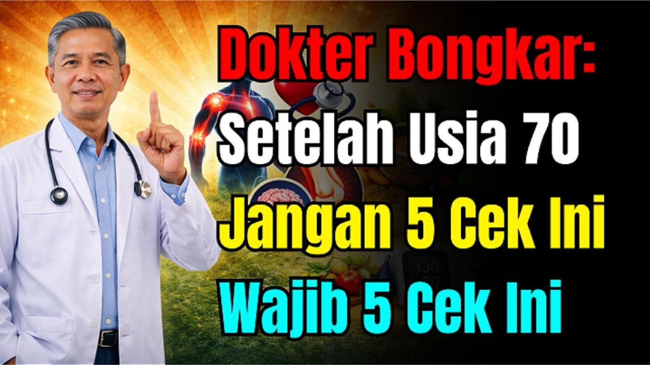 Nyawa Lansia Terancam? Dokter: Usia 70 Stop 5 Cek Medis Ini! Ganti dengan 5 Tes Wajib agar Selamat