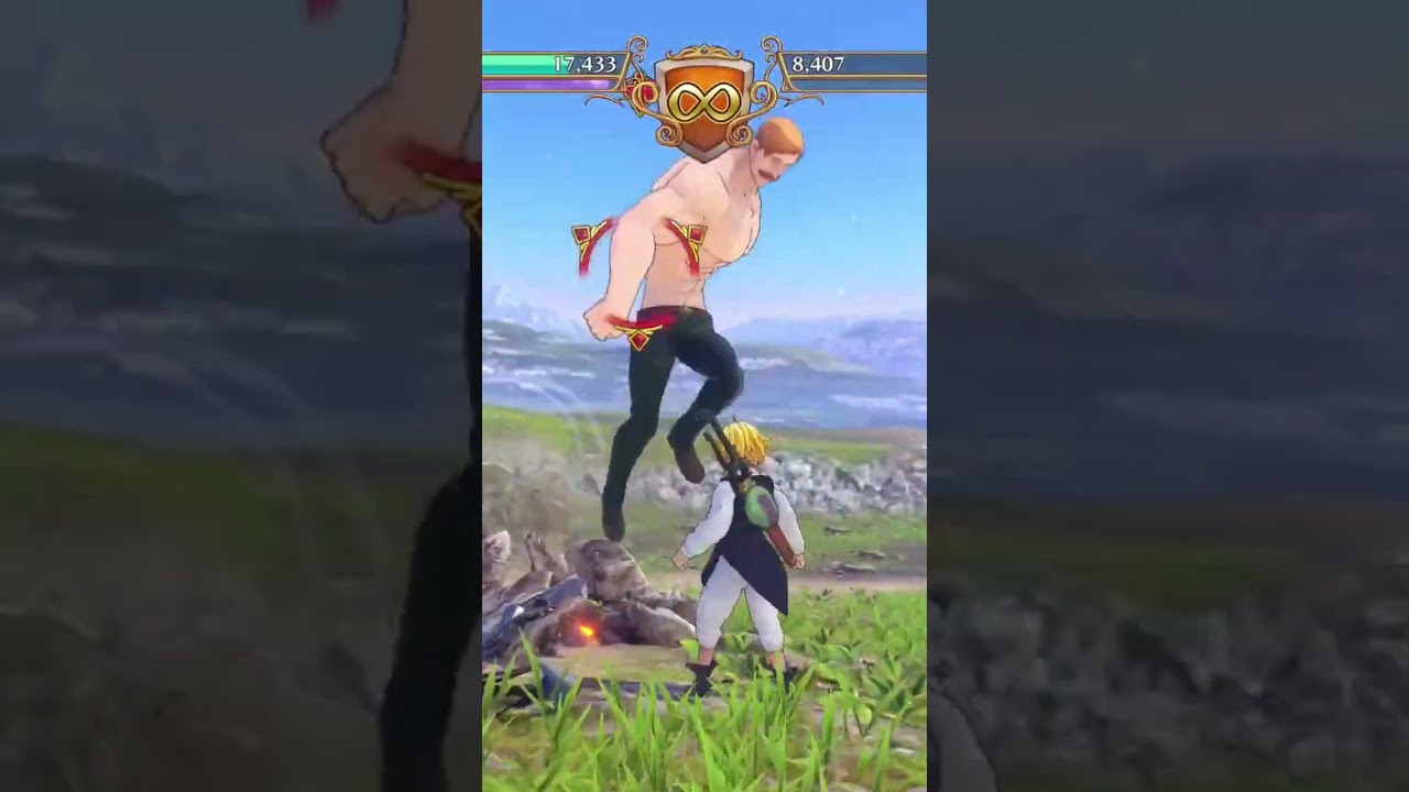 stealing escanors axe in seven deadly sins knights of Britannia