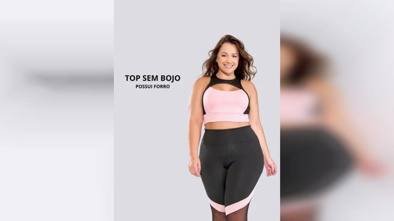 Review: Conjunto Plus Size Academia Top E Calça Sem Transparência