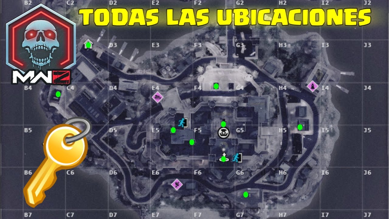 TODAS LAS UBICACIONES DE LLAVES ➡️ ETER OSCURO DE AL BAGRA FORTRESS 🔥 MODERN WARFARE ZOMBIES | MWZ