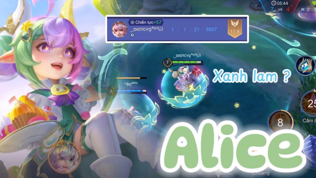 Alice chính thức được thay đổi hiệu ứng trang phục | Build đồ siêu trâu của quỷ lùn #liênquânmobile