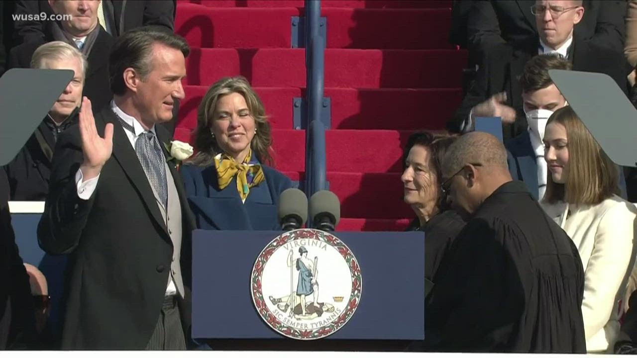 Republican Glenn Youngkin is sworn in as Virginia's 74th governor