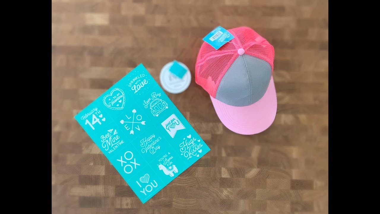 Chalk Couture: Custom ink on a Hat using Sprinkled With Love Transfer