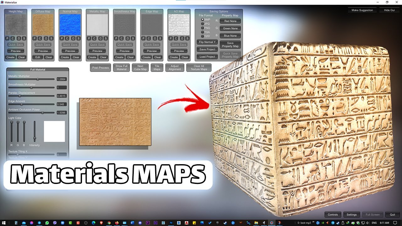Create Materials (MAPS) 🕑FREE & EASY ✅