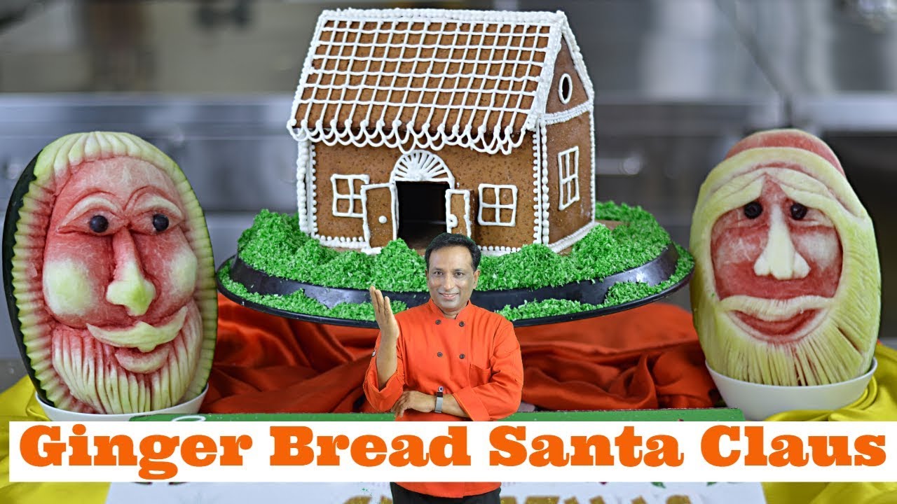 Gingerbread House Ideas   DIY - Gingerbread House Kit, Watermelon Santa Claus