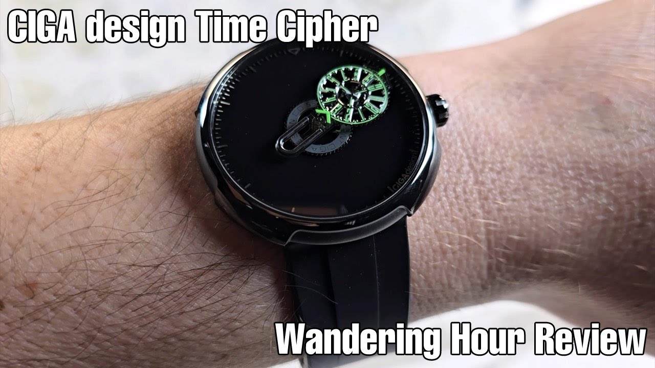 Обзор часов Time Cipher Wandering Hour от CIGA design