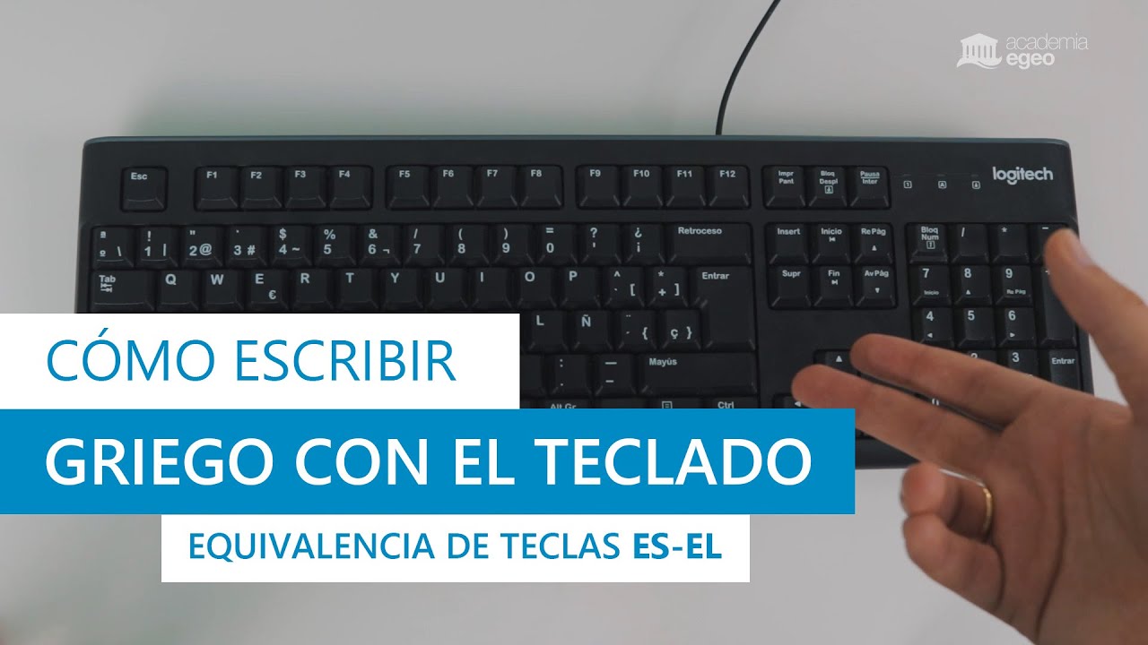 CÓMO ESCRIBIR GRIEGO con el TECLADO | Equivalencia de teclas ES-EL