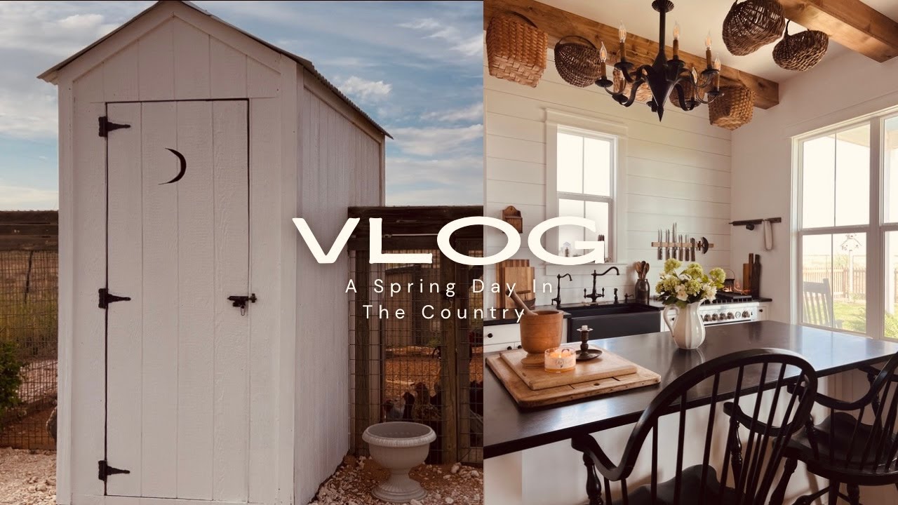 Simple Country Living Vlog | Spring Porch, Chicken Coop Refresh, Easter Flower Arrangement