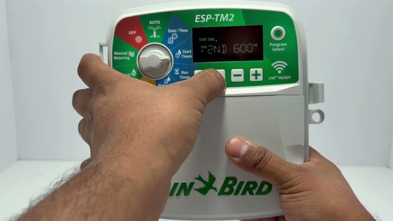 Programación de control rain bird ESP-TM2
