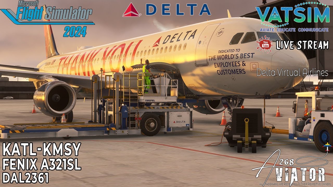DAL2361 |✈️KATL-KMSY✈️|FENIX A321SL| 