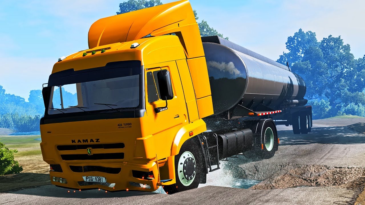 TRUCKS VS POTHOLES | BeamNG Drive
