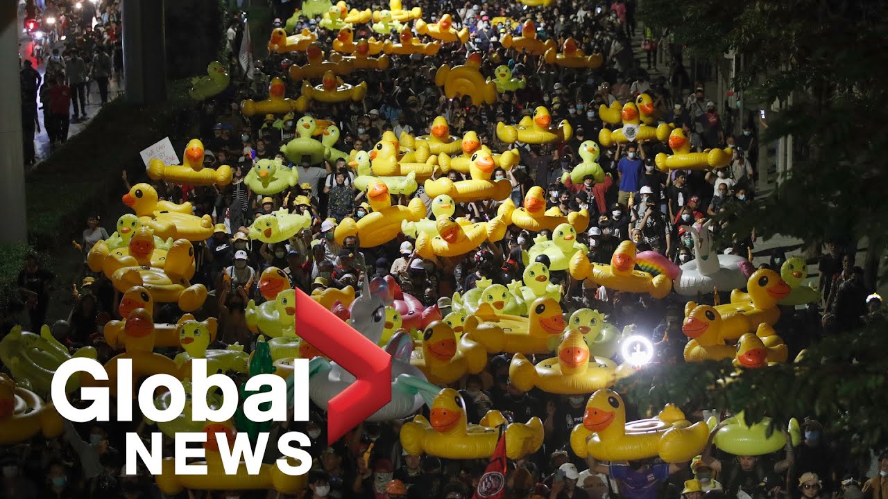 Thai protesters march to army barracks against king's military power