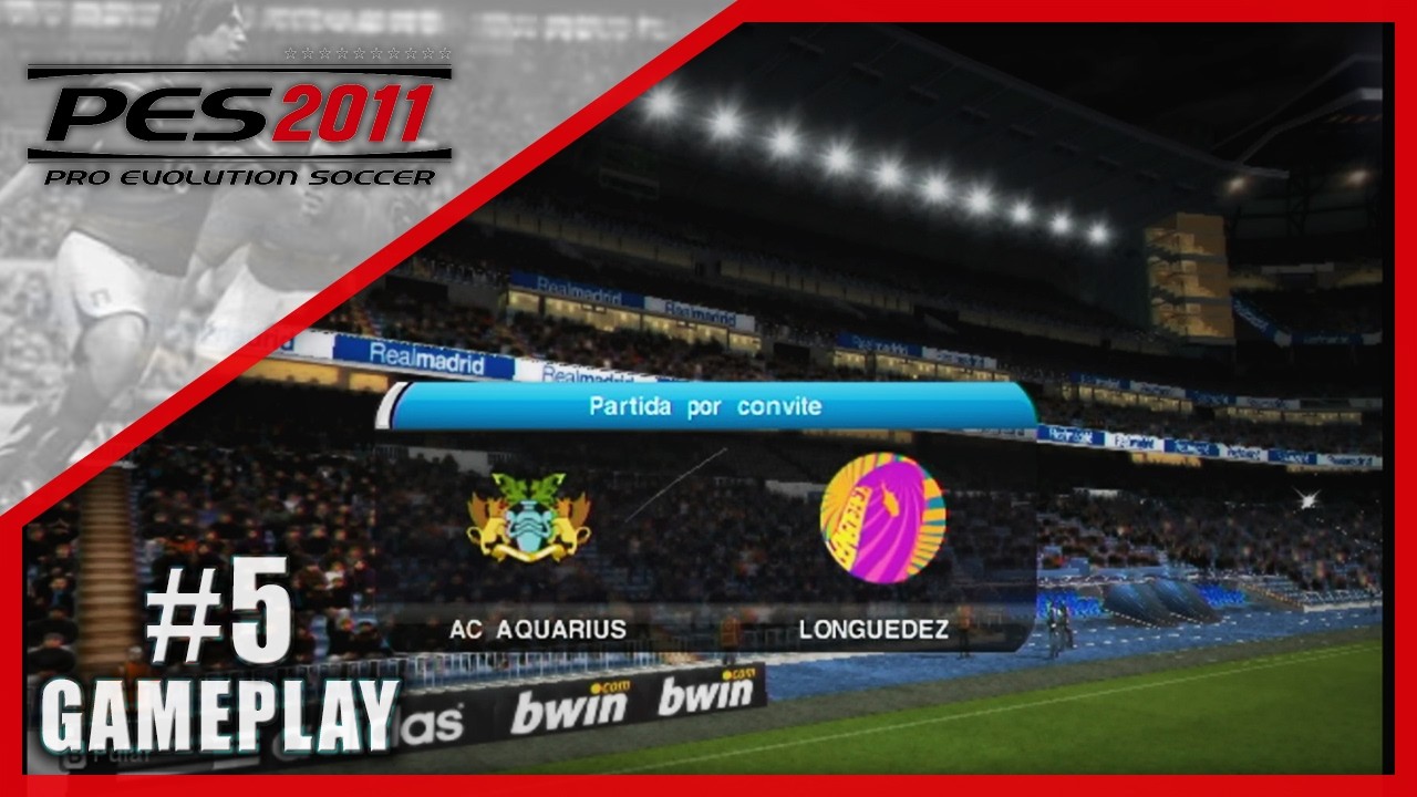 PES 2011 (Wii) | #5 (Gameplay) - Rota dos Campeões (Amistoso Contra Longuedez)