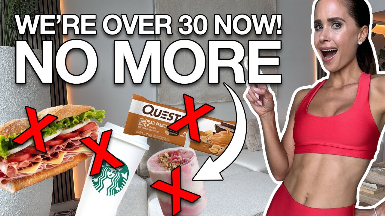 5 things I STOPPED eating over 30 to slim down, tone up and burn fat!!