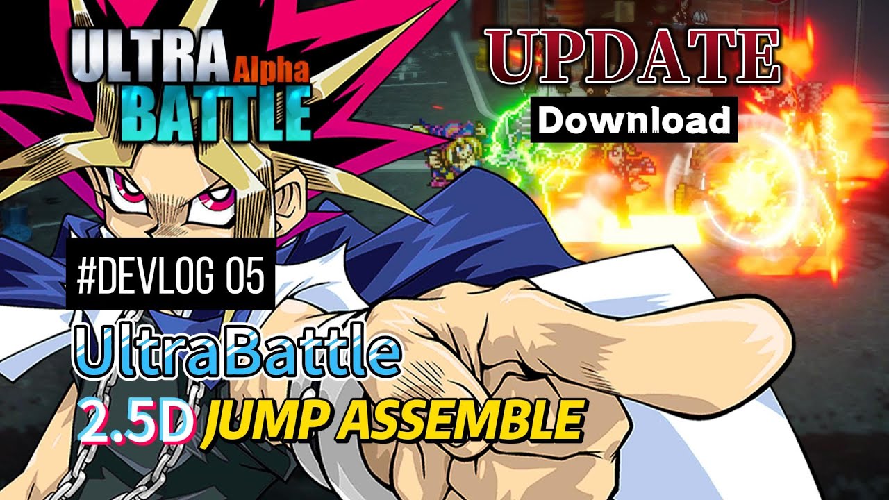 Ultra Battle |  Yugi(Atem) joins the battle | Anime Cross Over Game | 2.5D Jump Assemble | Mugen
