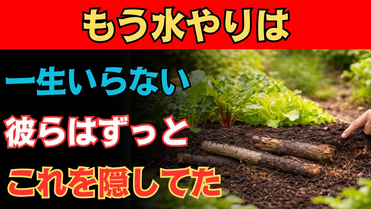 ２０年潤い続ける怠け者の庭──なぜ私たちは捨ててしまったのか？水を抱え、土を育て、命を守る土の秘密