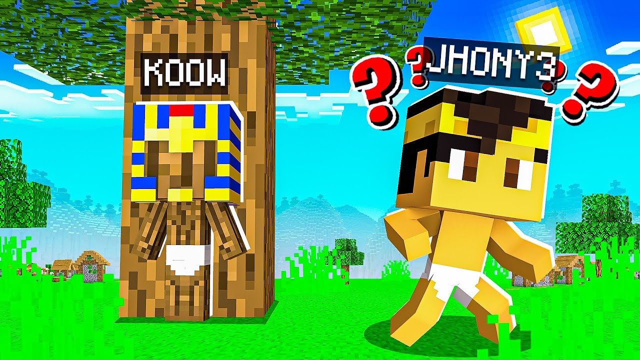 VIREI UM BEBÊ no ESCONDE ESCONDE do MINECRAFT