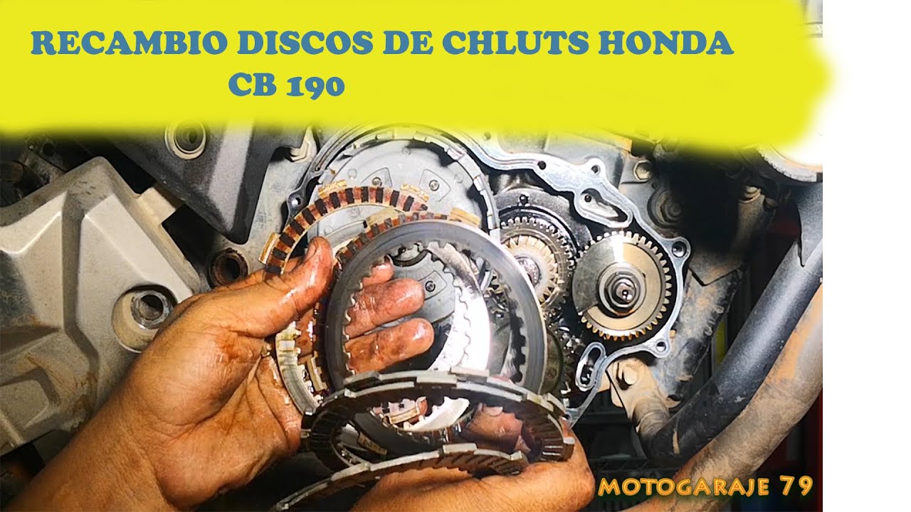 ARREGLO EMBRAGUE Y DISCOS DE CLHUTS DE CB HONDA 190 Y 160👨🏻‍🔧🏍️