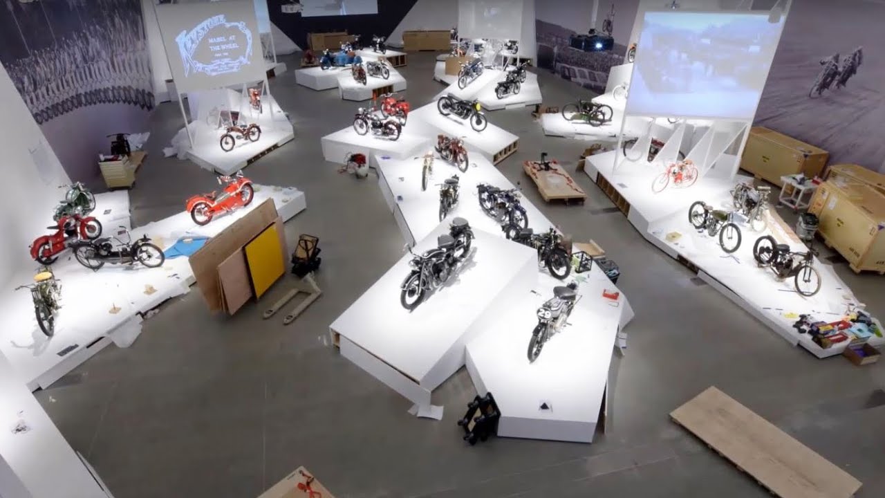 Watch our time-lapse as we install 'The Motorcycle: Design, Art, Desire' at GOMA