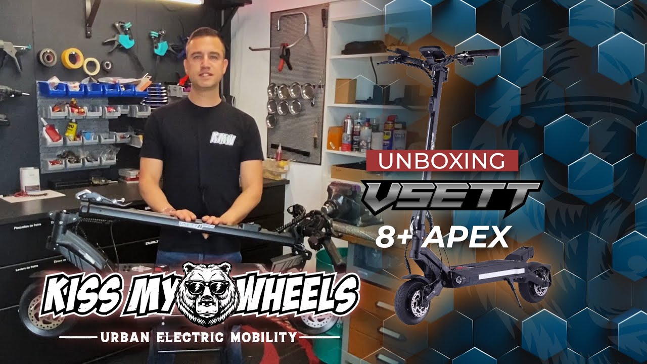 UNBOXING Trottinette électrique VSETT 8+ APEX - Batterie amovible double moteurs autonomie 60 Km