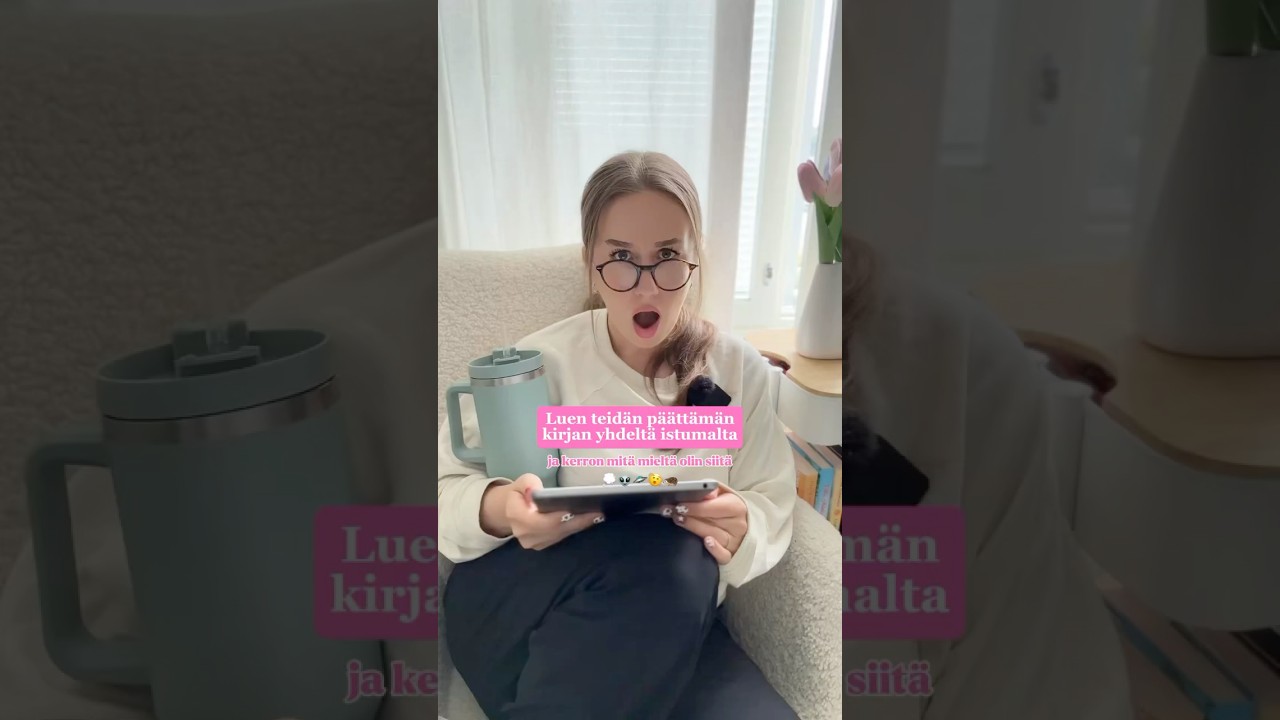 Tiktok-seuraajat p&auml;&auml;tti mit&auml; luen 🤭 ootko lukenu t&auml;t&auml;? #booktube #booktok #kirjat #vlog