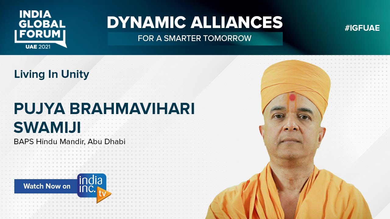 In conversation with Pujya Brahmavihari Swamiji, of BAPS Hindu Mandir, Abu Dhabi