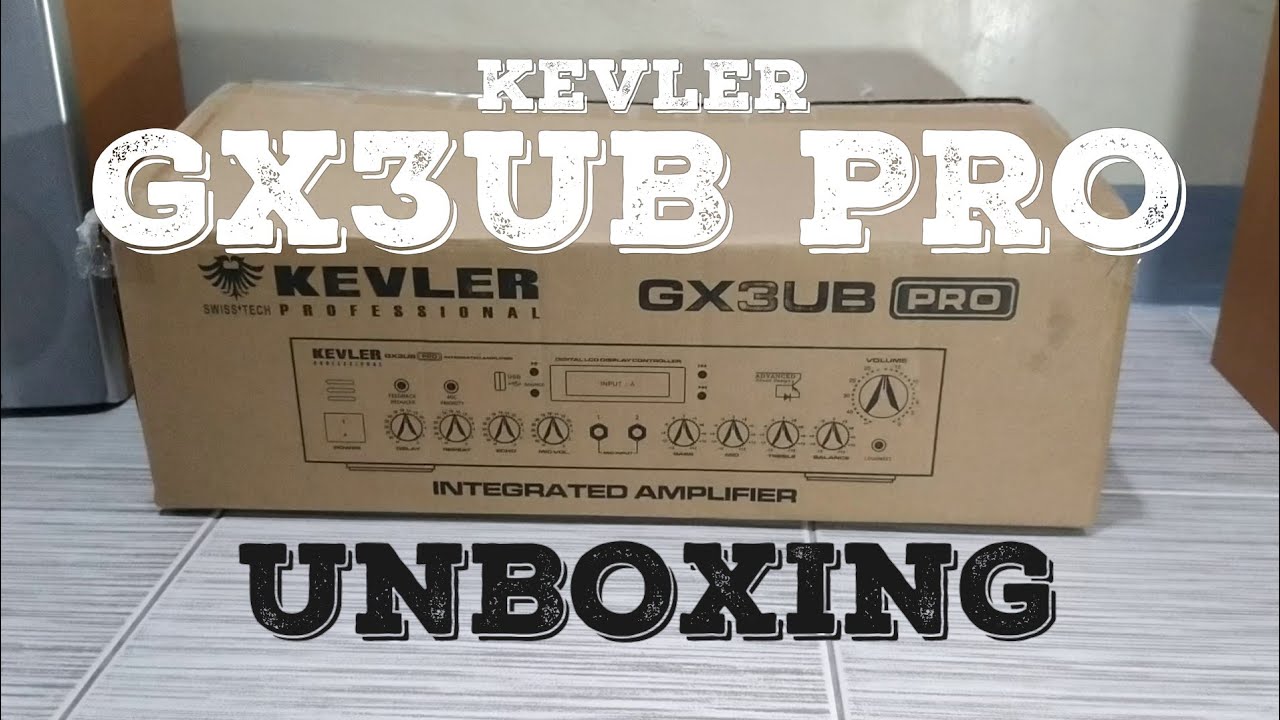KEVLER GX3UB PRO Amplifier Unboxing and Review